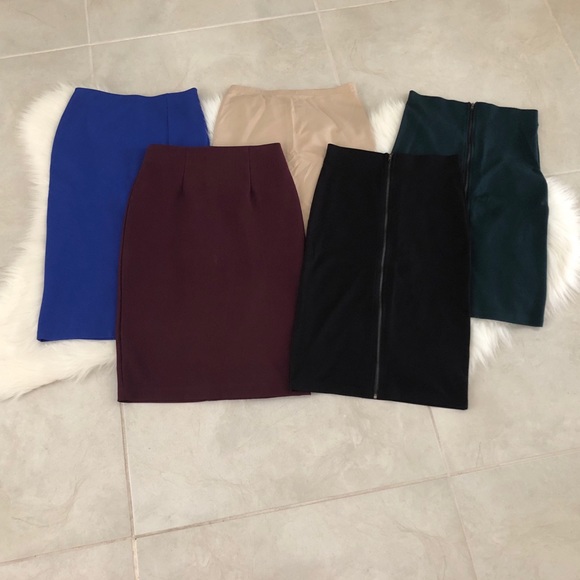 Bundle of 5 NEW Pencil Skirts, size Small - Picture 3 of 6